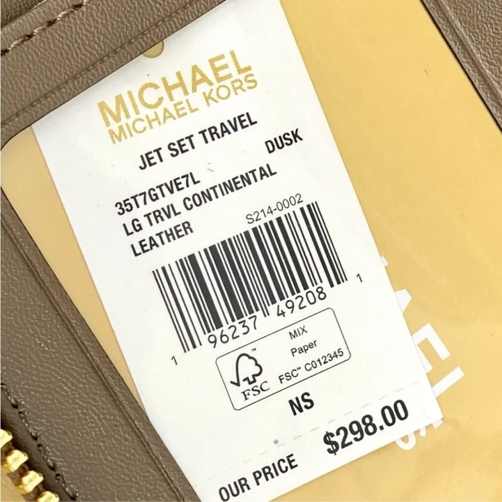 Michael Kors Large Continental Wallet Wristlet Dusk